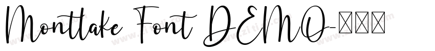 Montlake Font DEMO字体转换